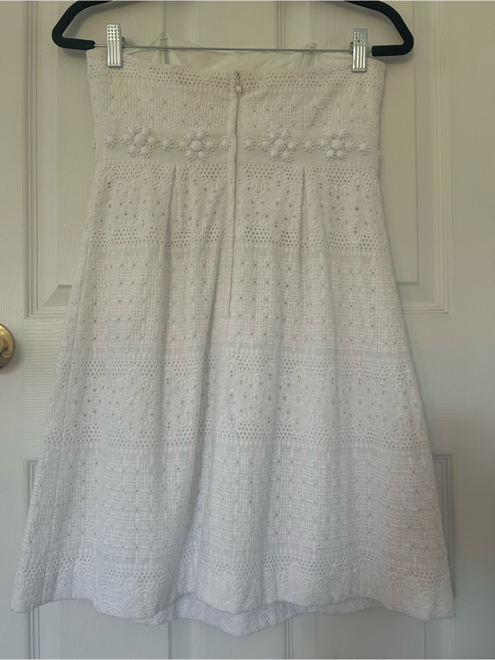 Lilly Pulitzer White Eyelet Strapless Marta Dress Size 2 - Picture 6 of 12